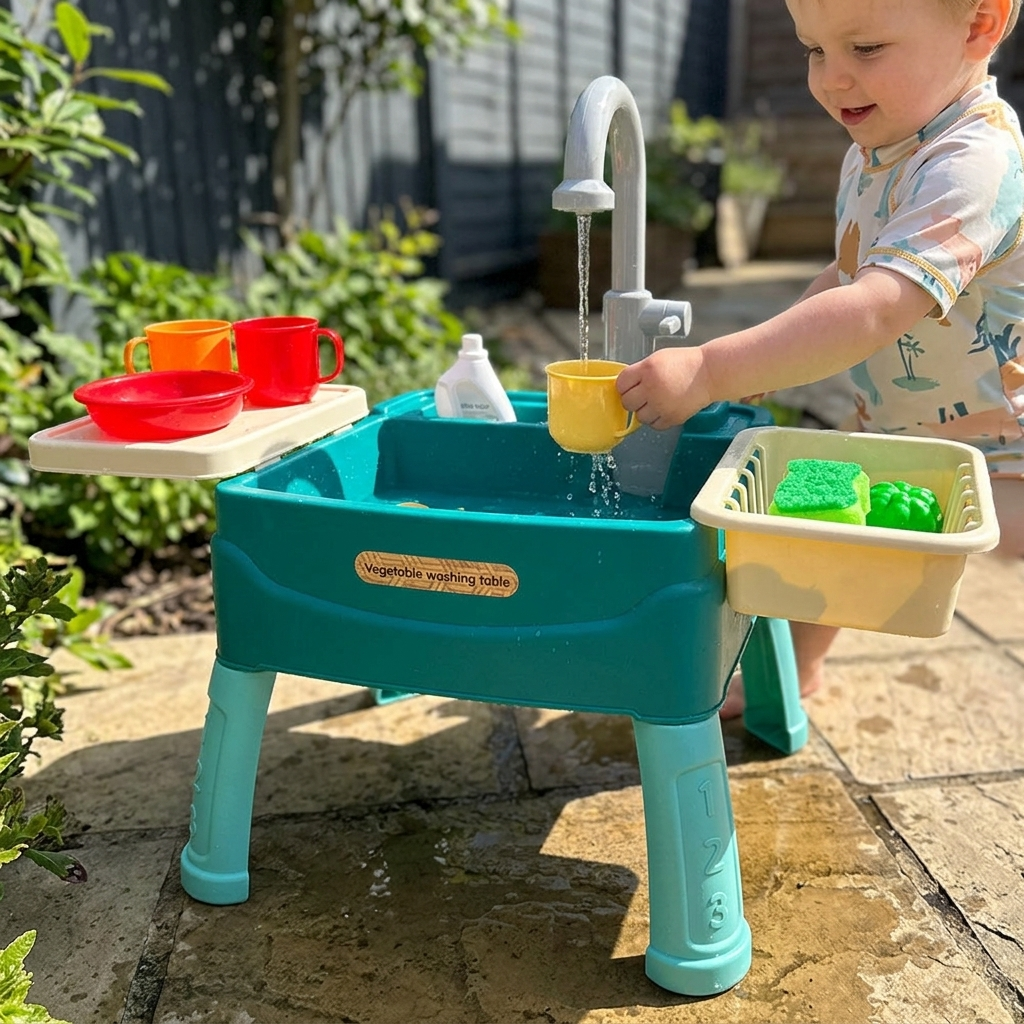 b14-91d17a2b Kids Standing Sink Blue