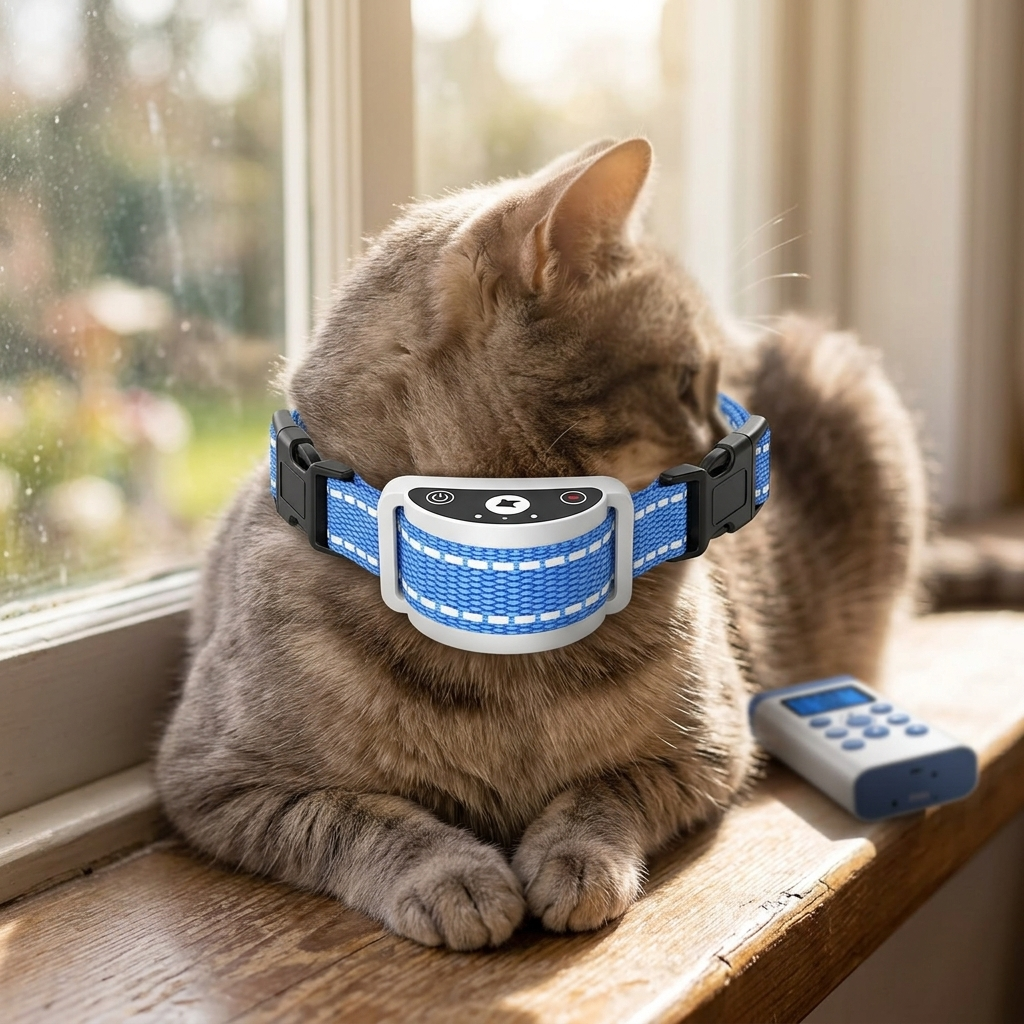 b14-541faccb Cat Training Collar Blue