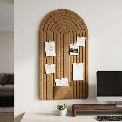 b14-40195ae7 Felt Pinboard Dark Camel