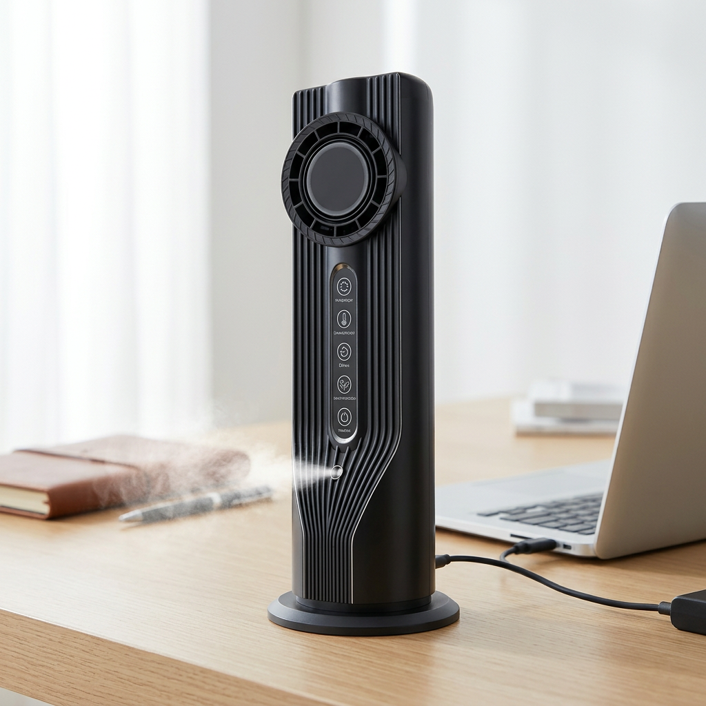 b14-d081f954 USB Humidifier Fan Black