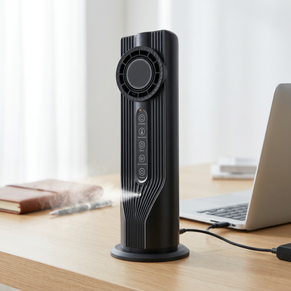 b14-d081f954 USB Humidifier Fan Black