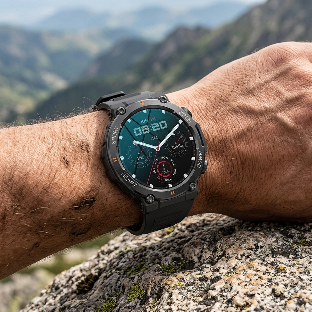 b14-252c5b25 Titan Rugged Smartwatch Black