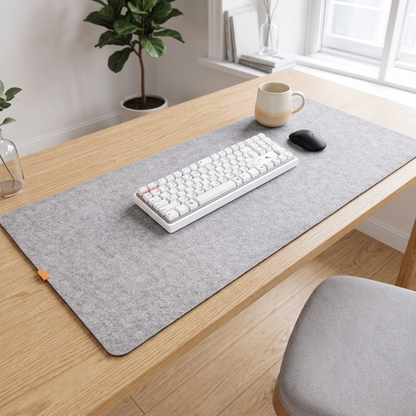 b14-84ab2ef5 Wool Felt Desk Mat Light Gray