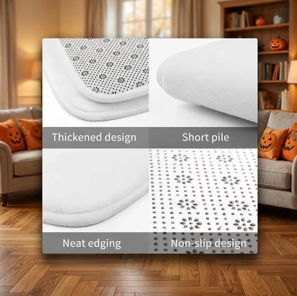 3D Optical Illusion Round Rug, Waterproof Non Slip Halloween Floor Mat in 5 Designs and 3 Sizes
