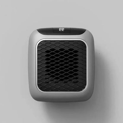 Portable Plug In Ceramic Electric Heater 800W with LED Display Adjustable Thermostat and Timer