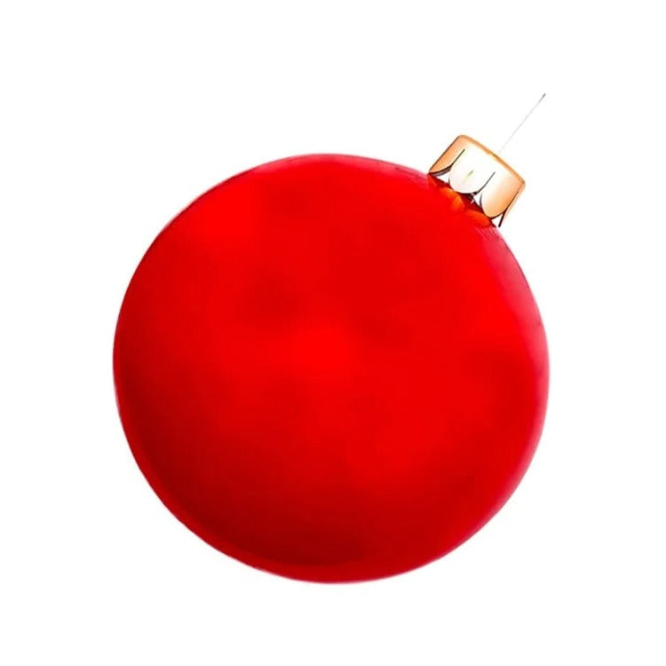 Inflatable Christmas Ball Decoration 17.7 Inch Hanging Indoor Outdoor Holiday Sphere Eight Colours