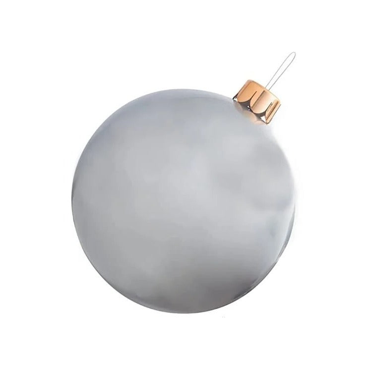 Inflatable Christmas Ball Decoration 17.7 Inch Hanging Indoor Outdoor Holiday Sphere Eight Colours