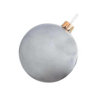Inflatable Christmas Ball Decoration 17.7 Inch Hanging Indoor Outdoor Holiday Sphere Eight Colours