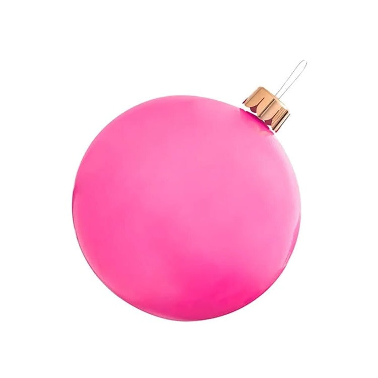 Inflatable Christmas Ball Decoration 17.7 Inch Hanging Indoor Outdoor Holiday Sphere Eight Colours