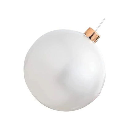 Inflatable Christmas Ball Decoration 17.7 Inch Hanging Indoor Outdoor Holiday Sphere Eight Colours