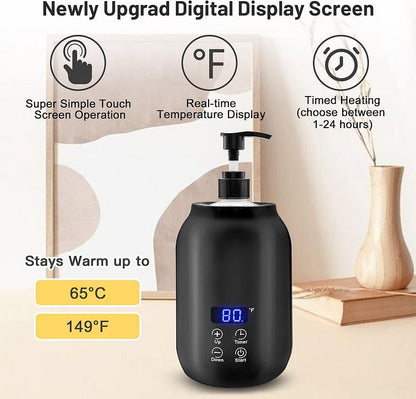 Electric Massage Oil Warmer with Digital Display Touch Controls Timer and Adjustable Temperature