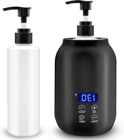 Electric Massage Oil Warmer with Digital Display Touch Controls Timer and Adjustable Temperature