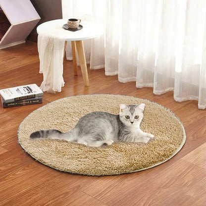 USB Heated Pet Cushion for Small and Medium Pets 15.7 Inch Round Indoor Warming Mat
