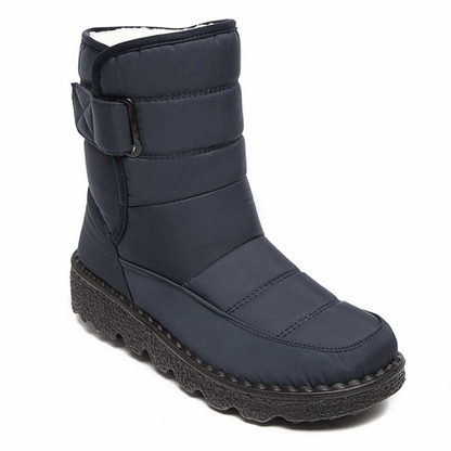 Womens Waterproof Non Slip Warm Snow Boots High Winter Boots with Windproof Design and Grip Sole