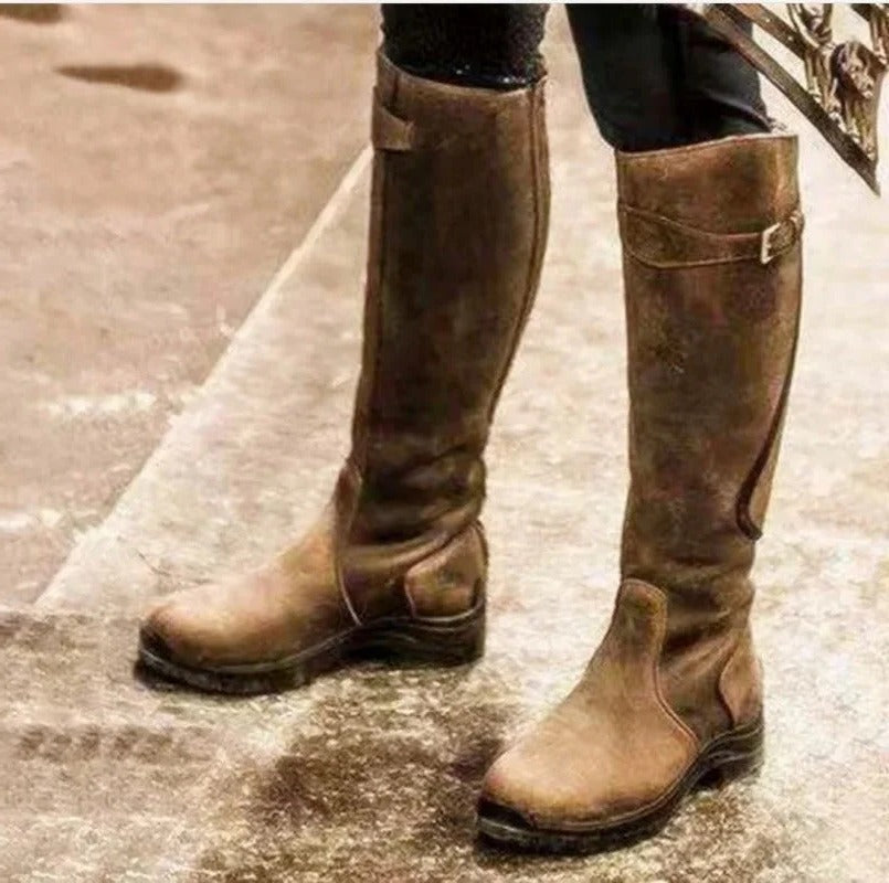 Womens Waterproof Long Boots with Non Slip Duratread Sole and Removable Insole for Rain and Snow