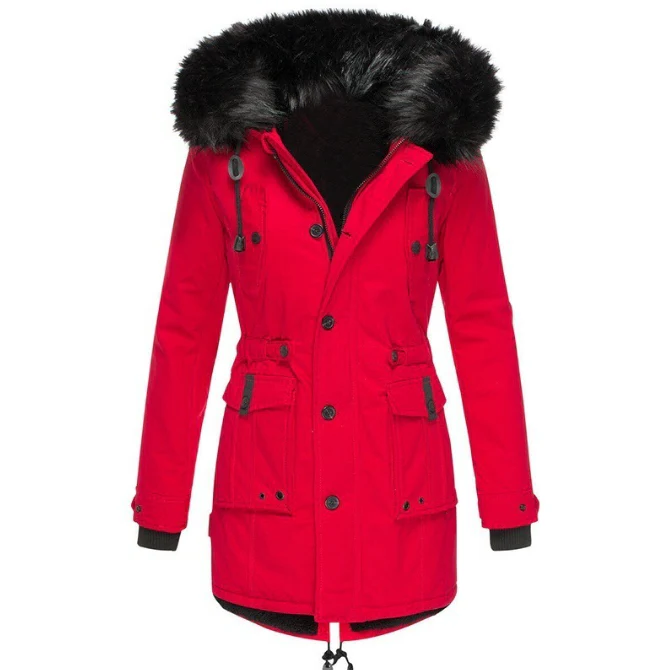 Womens Warm Fashion Parka Coat Winter Jacket for Cold Windy Weather in Six Colours Sizes S to 5XL