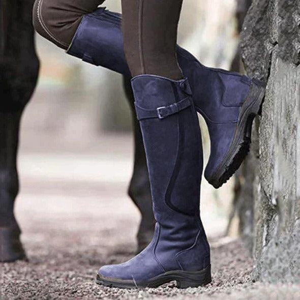 Womens Waterproof Long Boots with Non Slip Duratread Sole and Removable Insole for Rain and Snow
