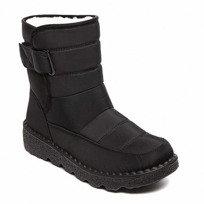 Womens Waterproof Non Slip Warm Snow Boots High Winter Boots with Windproof Design and Grip Sole