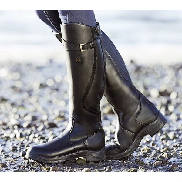 Waterproof Thermal Winter Boots with Insulated Lining Synthetic Leather Upper and Rubber Sole