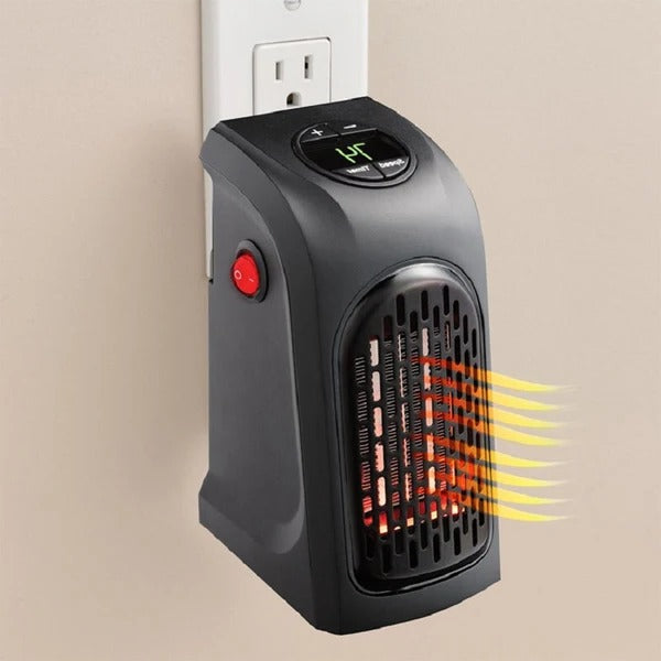 Portable Plug In Electric Heater with Two Stage Rapid Heat Under 370W Small Room Space Heater