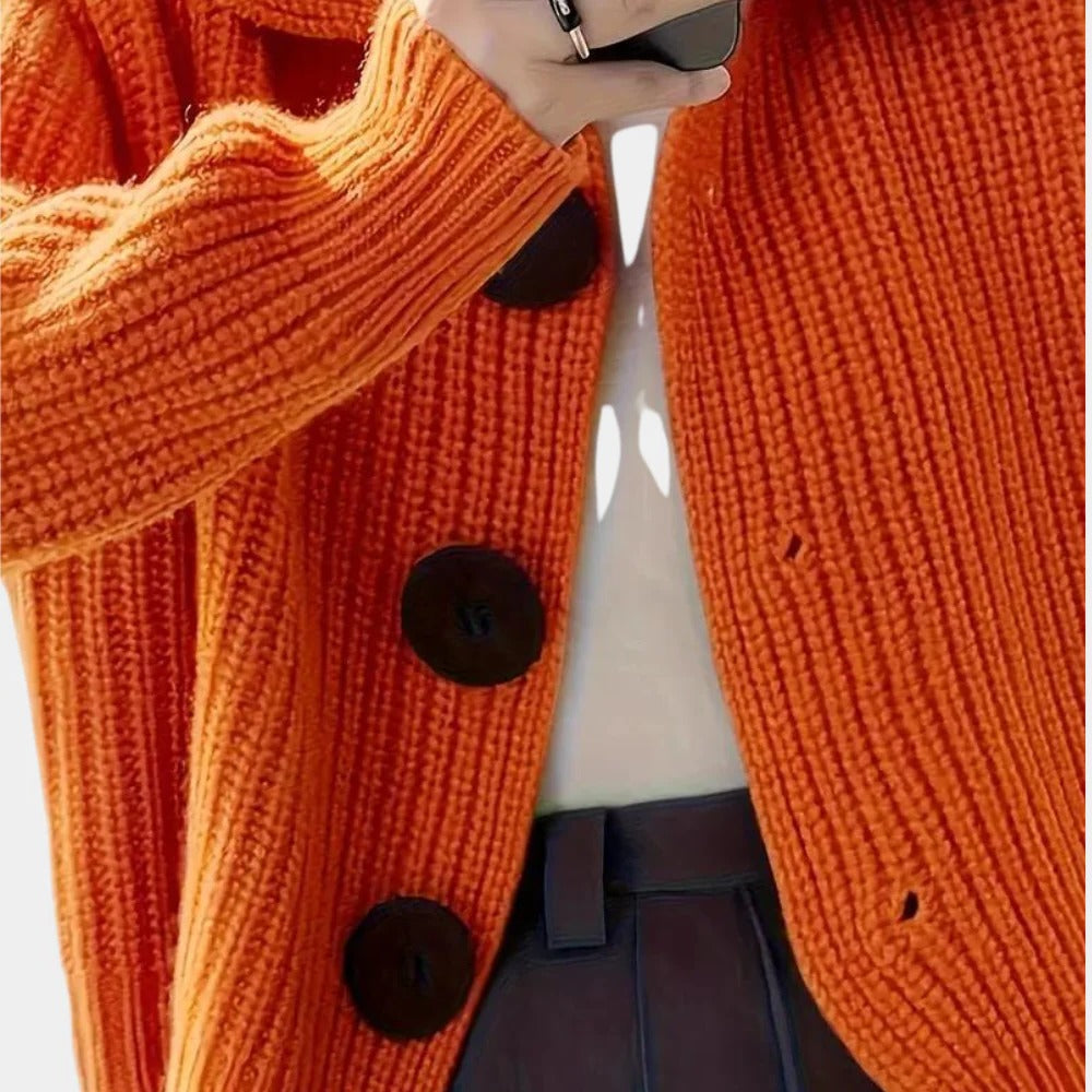 Elegant Womens Cotton Cardigan Classic Layering Cardigan for Everyday Wear Sizes XS to XL