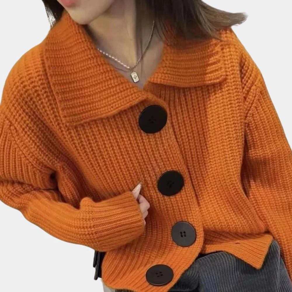 Elegant Womens Cotton Cardigan Classic Layering Cardigan for Everyday Wear Sizes XS to XL