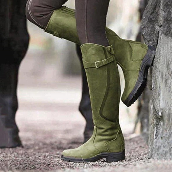 Womens Waterproof Long Boots with Non Slip Duratread Sole and Removable Insole for Rain and Snow
