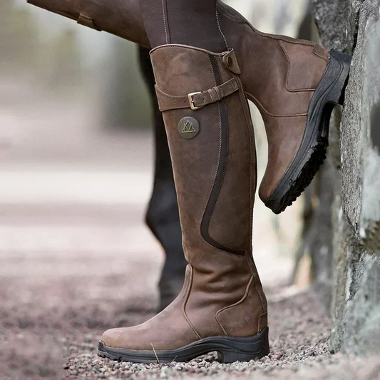 Waterproof Thermal Winter Boots with Insulated Lining Synthetic Leather Upper and Rubber Sole
