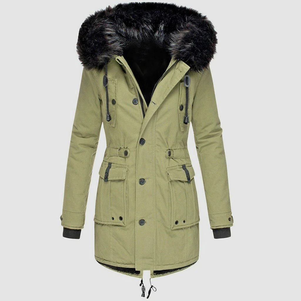 Womens Warm Fashion Parka Coat Winter Jacket for Cold Windy Weather in Six Colours Sizes S to 5XL