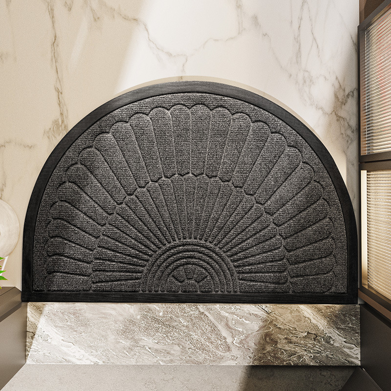 Non-Slip Semi-Circular Door Mat