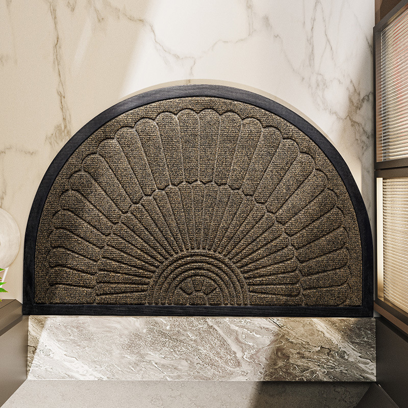 Non-Slip Semi-Circular Door Mat