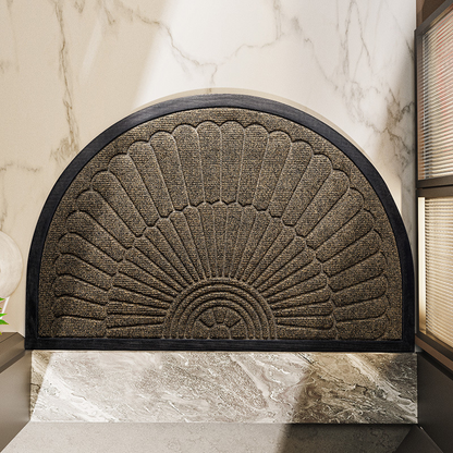 Non-Slip Semi-Circular Door Mat