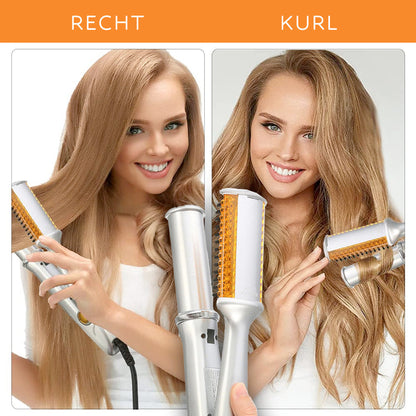 InStyler Rotating Hair Styler, 2-in-1 Curling Iron and Straightener with Ionic Bristles