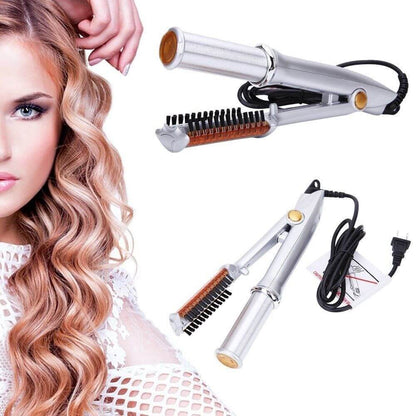 InStyler Rotating Hair Styler, 2-in-1 Curling Iron and Straightener with Ionic Bristles