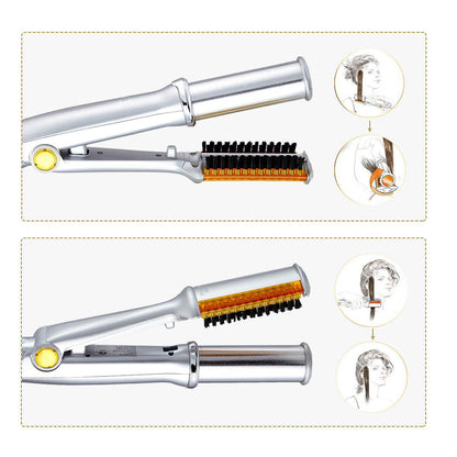 InStyler Rotating Hair Styler, 2-in-1 Curling Iron and Straightener with Ionic Bristles