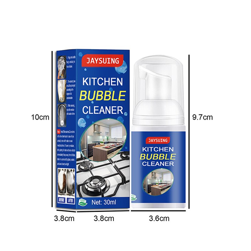 Kitchen Bubble Cleaner Foam Spray for Grease and Stubborn Kitchen Stains Fast Clean