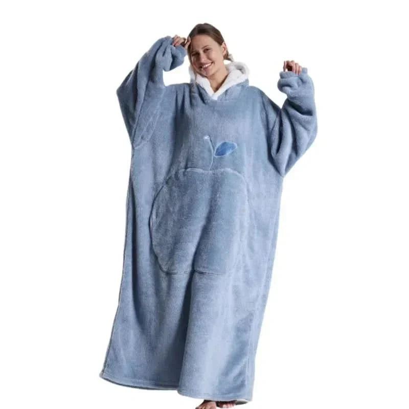 Oversized Fleece Hoodie for Men and Women - Soft, Cozy Loungewear, One Size Fits All
