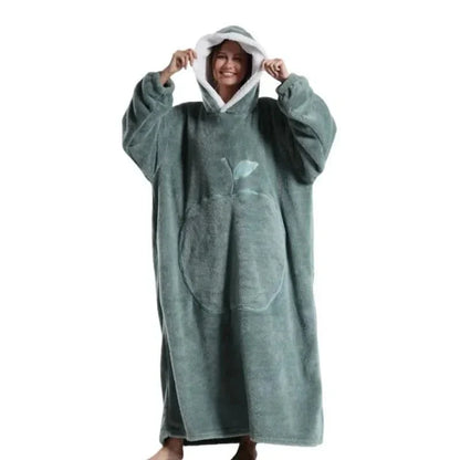 Oversized Fleece Hoodie for Men and Women - Soft, Cozy Loungewear, One Size Fits All