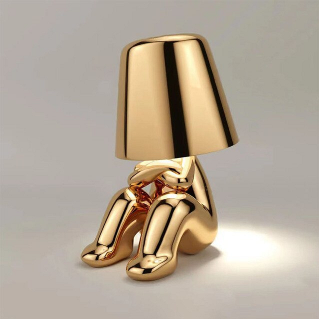 Artistic LED Table Lamp - Dimmable Warm Light Decorative Sculpture Lamp