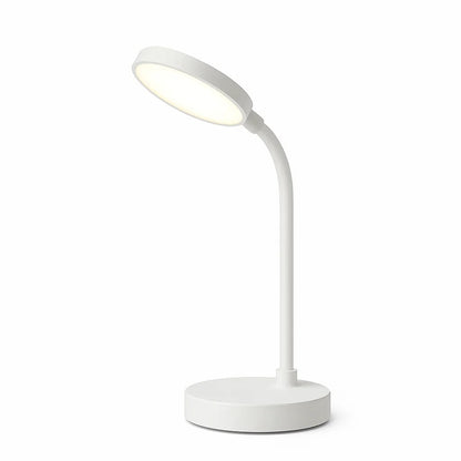 LED Desk Lamp with USB Charging - Adjustable Swan-Neck Reading Light, Touch Control