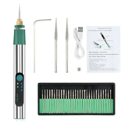 Handheld Engraving Tool for Wood, Glass, Stone and Leather Craft Personalization