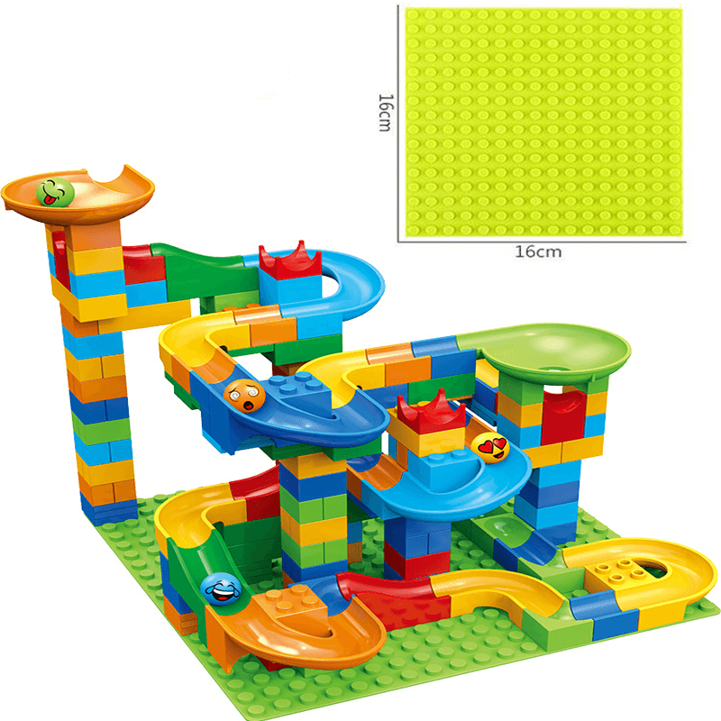 Ball Track Building Blocks - Marble Run Maze with Slides for Kids Ages 6 and Older