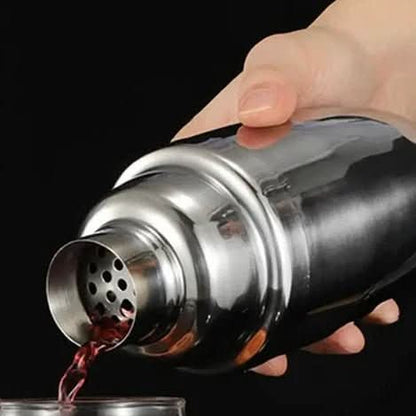 10 Piece Stainless Steel Cocktail Making Set with Shaker, Jigger, Strainer and Muddler for Home Bars