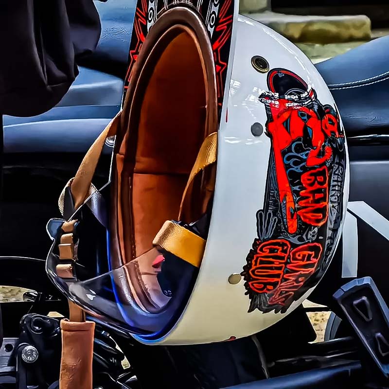 DOT Certified Baseball Style Motorcycle Half Helmet with ABS Shell, EPS Liner and Inner Sun Visor