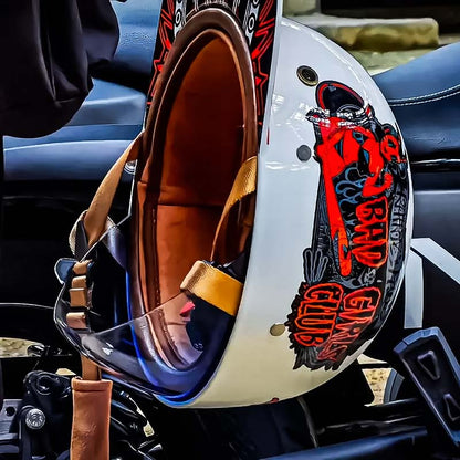 DOT Certified Baseball Style Motorcycle Half Helmet with ABS Shell, EPS Liner and Inner Sun Visor