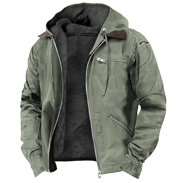 Men's Padded Outdoor Everyday Jacket - Insulated Layering Coat
