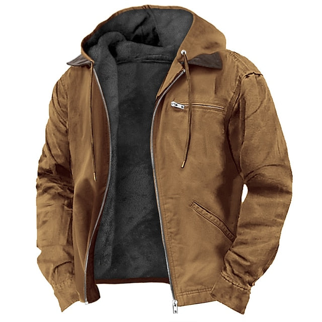 Men's Padded Outdoor Everyday Jacket - Insulated Layering Coat