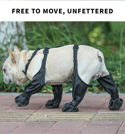 Adjustable Dog Shoes - Breathable, Waterproof & Non-Slip Boots for Small to Medium Dogs