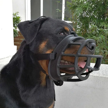 Adjustable Silicone Dog Muzzle with Custom Fit for Small to Large Breed Dogs Daily