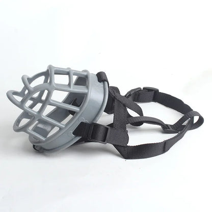 Adjustable Silicone Dog Muzzle with Custom Fit for Small to Large Breed Dogs Daily